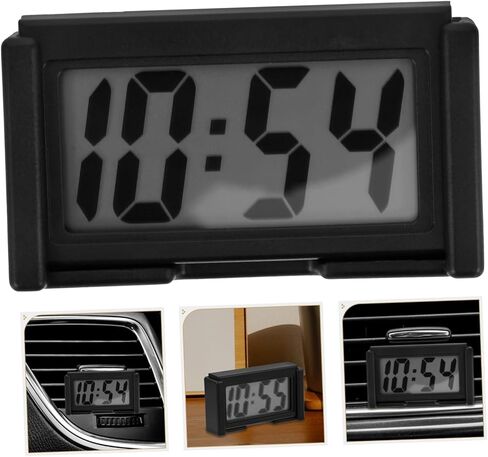Ciieeo Mini Dashboard Clock with Precise Display Compact Portable Design for Car Desk and Bedside Use Multifunctional Vehicle Clock with Clear LCD Screen in Saudi Arabia