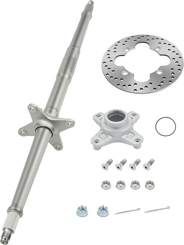 M MAT Rear Axle Shaft & Rear Brake Rotor Disc W/Flange Hub for Honda TRX400X 2009 & 2012-2014 Sportrax 400 TRX400EX 1999-2008 42310-HN1-A40 43120-HN1-A20 43251-HN1-003 in Saudi Arabia