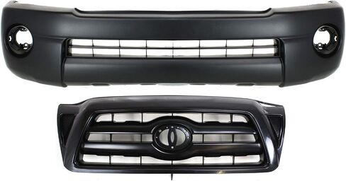 Garage-Pro Front Bumper Cover Kit For Toyota Tacoma 2005-2010, 2Pc Kit, Bumper, Grille, Textured in Saudi Arabia