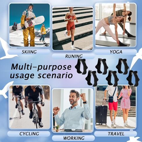 6 Pairs Christian Cross Socks Inspirational Religious Crew Socks with Bible Verse for Men Women Catholic Saint God in Saudi Arabia