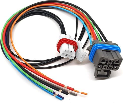 7 Wire 4 Wire Neutral Safety Switch Pigtails Switch Connectors 65E 4L80E 4L60E Compatible with 1995-2004 GM 4 Speed Automatic Transmission Replace# 15305920 15305887 88862288 18624229422 in Saudi Arabia