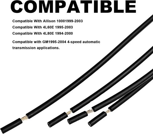 7 Wire 4 Wire Neutral Safety Switch Pigtails Switch Connectors 65E 4L80E 4L60E Compatible with 1995-2004 GM 4 Speed Automatic Transmission Replace# 15305920 15305887 88862288 18624229422 in Saudi Arabia