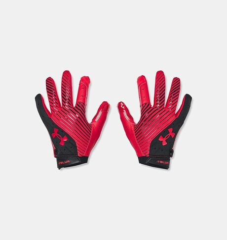 Under Armour 1376475-1-MD Men's UA Blur Football Gloves Black MD in Kuwait