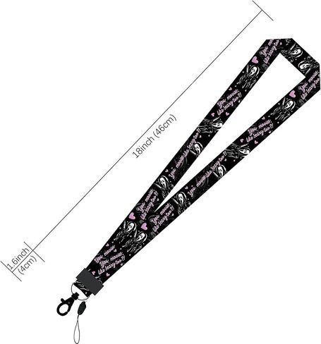 Cool Horror Scream Neck Lanyard for Keychain, ID Badge, Cell Phone，Terror Themed Keychain Gifts（colored） in Saudi Arabia