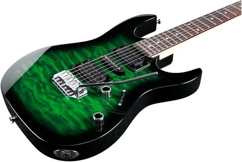 Ibanez GRX 6 String Solid-Body Electric Guitar, Left, Transparent Blue Burst, Full (GRX70QALTBB) in Saudi Arabia