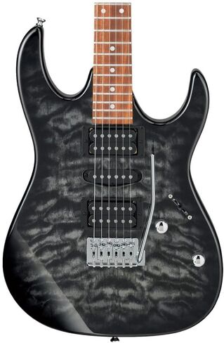 Ibanez GRX 6 String Solid-Body Electric Guitar, Left, Transparent Blue Burst, Full (GRX70QALTBB) in Saudi Arabia