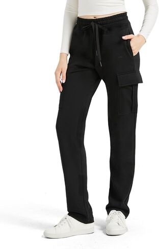 Zylioo Tall Women's Cargo Sweatpants 32"/34" Inseam Elastic Waist Athletic Pants for Tall with Pockets Casual Joggers in Saudi Arabia