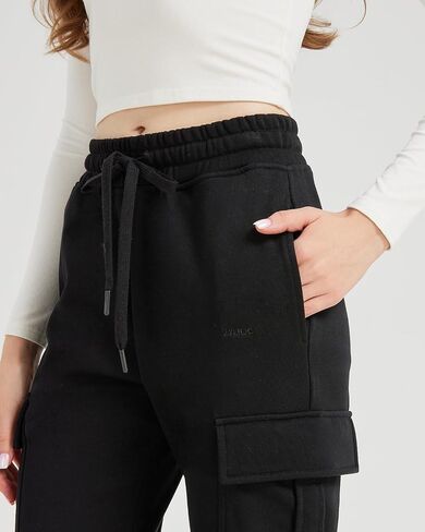 Zylioo Tall Women's Cargo Sweatpants 32"/34" Inseam Elastic Waist Athletic Pants for Tall with Pockets Casual Joggers in Saudi Arabia