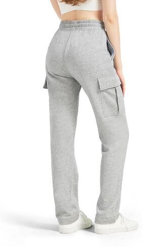 Zylioo طويل القامة البضائع النسائية البضائع 32 "/34" inseam السراويل الرياضية مرنة الخصر لالطول مع جيوب الركض غير الرسمي in Kuwait