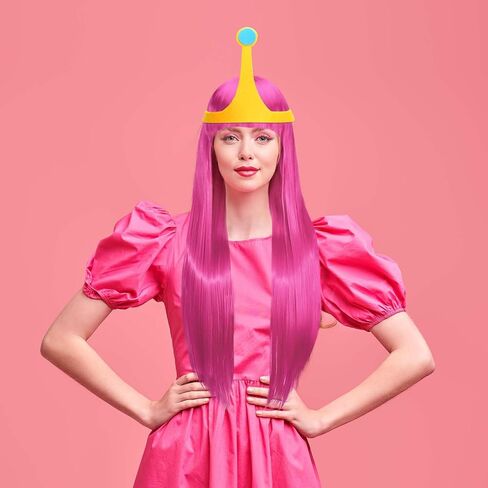 Kavoc Princess Gold with Blue Crown for Women Halloween Princess Fantasy Adventure Cosplay Dress Up in Saudi Arabia