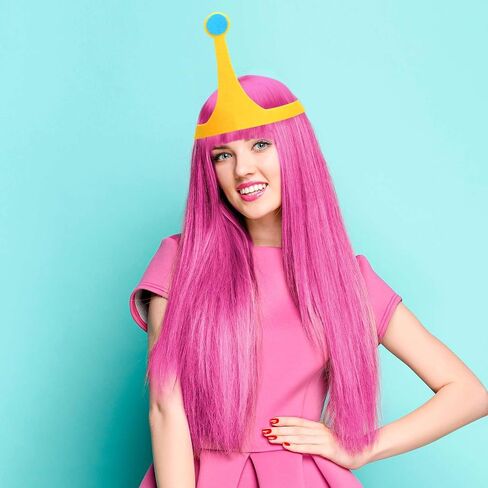 Kavoc Princess Gold with Blue Crown for Women Halloween Princess Fantasy Adventure Cosplay Dress Up in Saudi Arabia