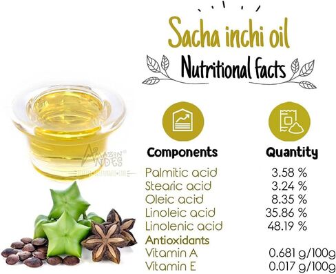 Organic Source of omegas 3, 6 and 9 l Sacha Inchi Oil softgel Capsules l 100 x 500 mg Pills l Healthier Essential Fatty Acids Source l Non GMO and Gluten Free l Amazon Andes in Saudi Arabia