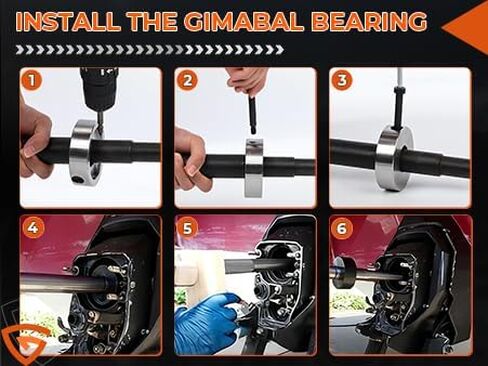 أداة محاذاة و gimbal المحامل مجموعة السبل - محاذاة المحرك تناسب ألفا ، ألفا 1 ، MR ، Bravo | مناسب لـ OMC | تناسب فولفو in Kuwait