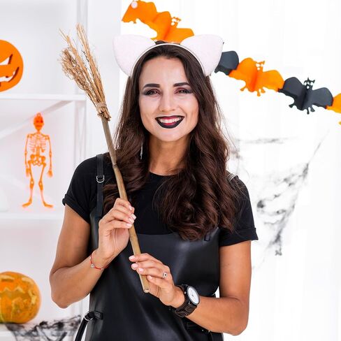 Cat Ears Headband for Women Adult - Cat Costume Outfit Accessories for Halloween Cosplay Party Dress Up in Kuwait