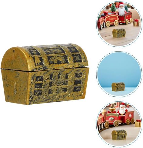 Logofun 40pcs Mini Pirate Treasure Chest Miniature Vintage Jewelry Storage Box لعيد ميلاد عيد الميلاد الحفلات الحفلات - 3.7 سم صغيرة in Kuwait
