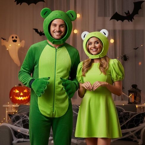 2 PCS Plush Frog Hat ، غطاء وشاح Green Frog ، زي الهالوين لطيفًا ، أذن هالوين ، ضفادع ناعمة من الأقمشة ، قبعة كاملة مضحكة للاستكشاف ، فستان ، هدية الدعائم ، النساء ، الرجال in Saudi Arabia