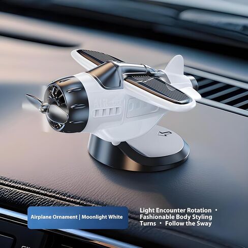 A Solar-Powered, Quiet-Rotation car Ornament relieves Fatigue, boosts Alertness, and adds Driving Fun. Suitable for All Cars, Offices, and Homes. Perfect for Any Sunny spot (Black) in Saudi Arabia