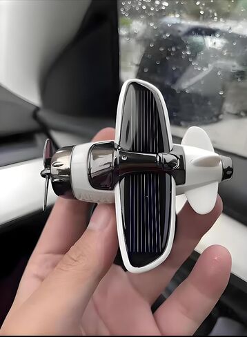 A Solar-Powered, Quiet-Rotation car Ornament relieves Fatigue, boosts Alertness, and adds Driving Fun. Suitable for All Cars, Offices, and Homes. Perfect for Any Sunny spot (Black) in Saudi Arabia