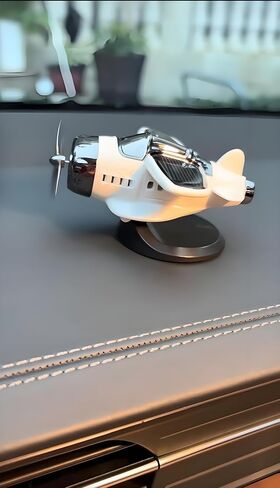 A Solar-Powered, Quiet-Rotation car Ornament relieves Fatigue, boosts Alertness, and adds Driving Fun. Suitable for All Cars, Offices, and Homes. Perfect for Any Sunny spot (Black) in Saudi Arabia