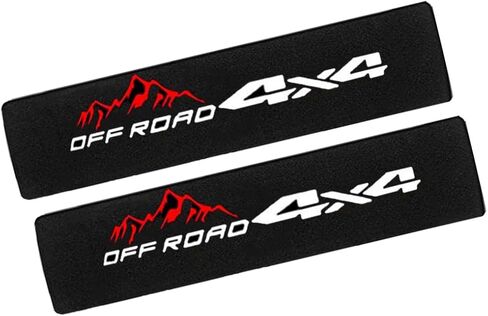 2 Pack 4x4 Off Road Soft and Comfortable Car Seat Belt Pads,Embroidered Logo Car Seat Belt Pads Safety Belt Strap Luggage Shoulder Pad in Kuwait