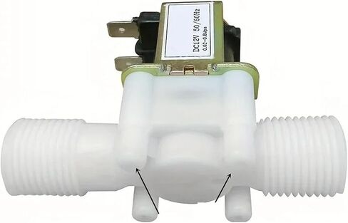 12V 24V 110V 220V صمام الملف اللولبي مغلق عادة صمام ماء مفتوح عادةً لضغط 0.02-0.8MPa 1/2 "(3/4" ، DC24V_NORMALY مغلق) in Saudi Arabia