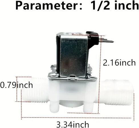 12V 24V 110V 220V صمام الملف اللولبي مغلق عادة صمام ماء مفتوح عادةً لضغط 0.02-0.8MPa 1/2 "(3/4" ، DC24V_NORMALY مغلق) in Saudi Arabia