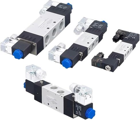 4V120-06 4V220-08 4V320-10 4V420-15 Pneumatic Solenoid Valves 5/2 Way Valve Port Single Coil DC24V AC220V(4V130C-06 DC24V) in Saudi Arabia