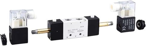 4V120-06 4V220-08 4V320-10 4V420-15 Pneumatic Solenoid Valves 5/2 Way Valve Port Single Coil DC24V AC220V(4V130C-06 DC24V) in Saudi Arabia