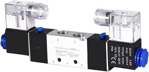 4V120-06 4V220-08 4V320-10 4V420-15 Pneumatic Solenoid Valves 5/2 Way Valve Port Single Coil DC24V AC220V(4V130C-06 DC24V) in Saudi Arabia