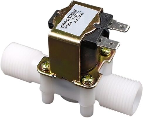 1/2 "صمام الملف اللولبي البلاستيكي 12V 24V 220V مفتاح التحكم في الضغط الهوائي (24VDC) in Saudi Arabia