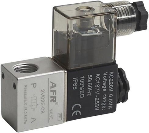 2V025-08 Normally Closed 12V 24V 220V 1/4" BSPT SOLENOID PNEUMAT valve pneumatic(2V025-08 DC12V) in Saudi Arabia
