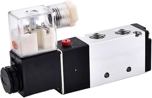4V110 4V210 4V310 Pneumatic Electric Solenoid Valves 5 Way 2 Position Control Air Gas Magnetic Manifold Valve Group Set(4V310-08 DC24V) in Saudi Arabia