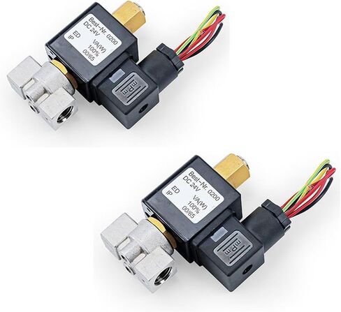 1/4" Normally Open Stainless Steel SS 304 2-Way Solenoid Valve DN8 For Oil Water Air Gas Pipe AC220V/110V DC12V/24V(DC24) in Saudi Arabia