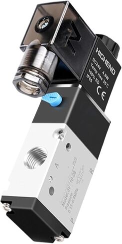 3V110-06 12V 1/8" Solenoid Valve 3 Way Pneumatic Air Control Valve Electric Gas Magnetic Valve Alumium Body(Wire 3v110-06,AC220V) in Saudi Arabia