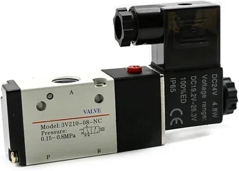 Pneumatic Solenoid Valve 3V210-08 DC12V DC24V AC110V AC220V 3 Way 2 Position Air Directional Control Valve Gas Magnetic Valve(DC24V) in Saudi Arabia