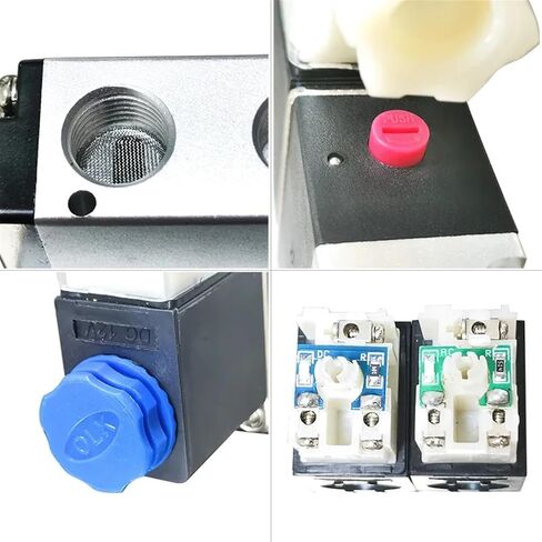 صمام الملف اللولبي الهوائي 24V 3V210-08 3V210-08-NO 3V310-10-NC 3V310-10-NO 3 طريقة مفتوحة عادةً صمامات الهواء القريبة (3V310-10-NC ، AC220V) in Saudi Arabia