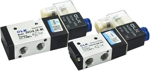 صمام الملف اللولبي الهوائي 24V 3V210-08 3V210-08-NO 3V310-10-NC 3V310-10-NO 3 طريقة مفتوحة عادةً صمامات الهواء القريبة (3V310-10-NC ، AC220V) in Saudi Arabia