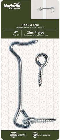 National Hardware N226-373 V2000 Hooks and Eye in Zinc plated,4 Inch in Saudi Arabia
