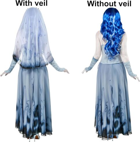 Rubies womens Corpse Bride Emily Costume Dress and Veil in Saudi Arabia