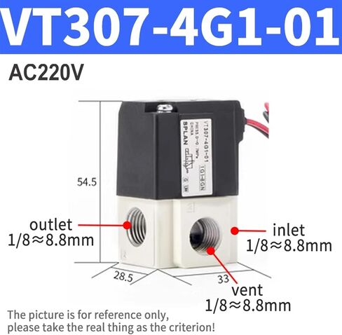 VT307 Series 1/8" 1/4" DC 24V AC220V 2 Position 3 Way High Frequency Solenoid Vacuum Valve VT307-5G-02 VT307-4G-01 VT307V-4G-01(VT307-6G1-01) in Saudi Arabia