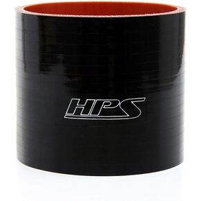 HPS HTSC-350-BLK Silicone High Temperature 4-Ply Reinforced Straight Coupler Hose, 75 PSI Maximum Pressure, 3" Length, 3.5" ID, Black in Kuwait