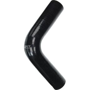 HPS HTSEC90-138-BLK السيليكون عالية درجة الحرارة 40 ply معززة 90 درجة خرطوم المرفق المرفق ، 75 PSI الحد الأقصى للضغط ، 4 "طول الساق على كل جانب ، 1-3/8" معرف ، أسود in Kuwait