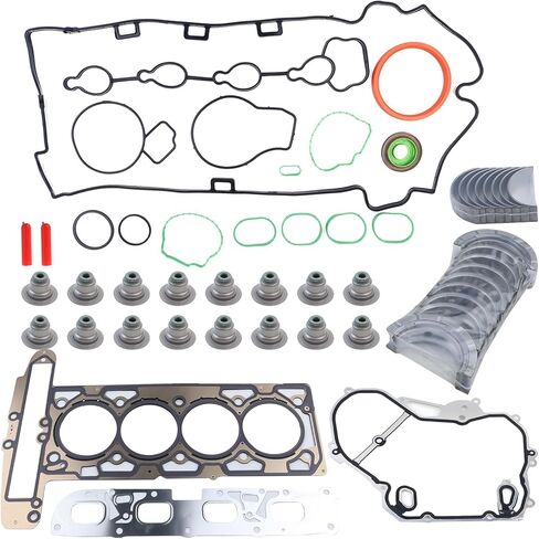 GM 2.4L Engine Rebuild Overhaul Kit w/Crankshaft,Timing Chain Kit,Head Gasket Set,VVT & & Connecting Rod Compatible with Chevrolet Buick GMC Saturn Replace# 12578164 12654958 12609858 HS54874 in Saudi Arabia