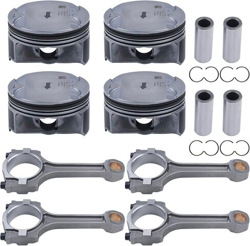 GM 2.4L Engine Rebuild Overhaul Kit w/Crankshaft,Timing Chain Kit,Head Gasket Set,VVT & & Connecting Rod Compatible with Chevrolet Buick GMC Saturn Replace# 12578164 12654958 12609858 HS54874 in Saudi Arabia