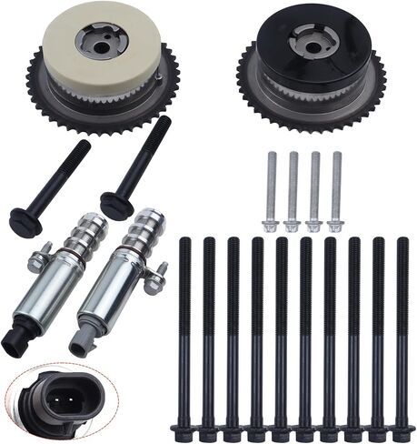GM 2.4L Engine Rebuild Overhaul Kit w/Crankshaft,Timing Chain Kit,Head Gasket Set,VVT & & Connecting Rod Compatible with Chevrolet Buick GMC Saturn Replace# 12578164 12654958 12609858 HS54874 in Saudi Arabia