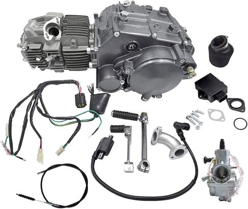Lifan 150cc 4 Stroke Oil Cooled Racing Engine Motor With Carburetor Wiring Harness Kit for XR50 CRF50 XR CRF 50 70 Dirt Pit Bike Motorcycle in Saudi Arabia
