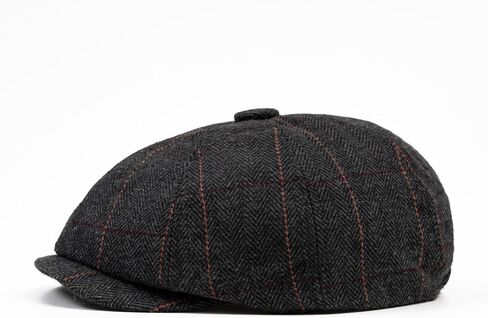 Quanhaigou Newsboy Flat Cap, Men's Vintage Gatsby Ivy Cabbie Hat, Beret Golf Driving Hats in Kuwait
