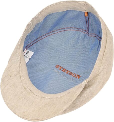 Stetson Belfast Linen Summer Flat Cap Men Portmeal 7 1/8 in Kuwait