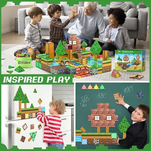 92PCS Magnetic Tiles Build Your Own Live City Toddlers Kids Toys City Road Construction Sensory Toys Preschool Learning Play with Cars Pretend Play Toy Gift for 3 4 5 6 7 Year Old Boys Girls in Saudi Arabia