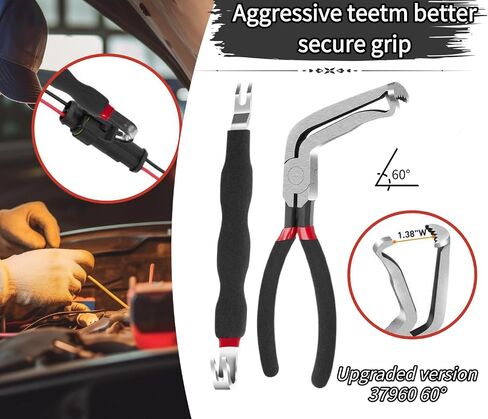 37960 CHOLICAL DISCLOCKNECT CLIRS ، تم ترقيته 8INCH AUTOMOTIVE COMPLICAL COLLECTACT TOURCH ، أدوات إصلاح خطوط الوقود (1 * مستقيم+1 * 60 °) in Kuwait